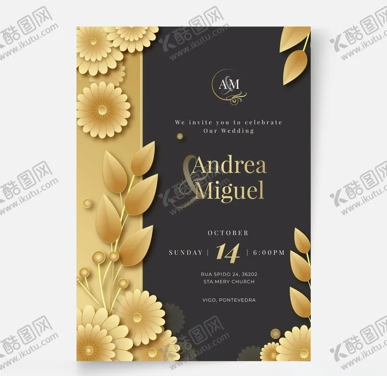 编号：55791303271547586031【酷图网】源文件下载-婚礼结婚请柬邀请函