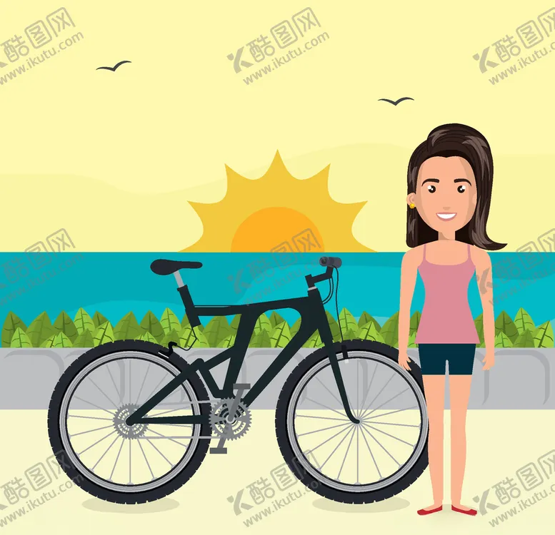 编号：75334804212301232573【酷图网】源文件下载-骑自行车