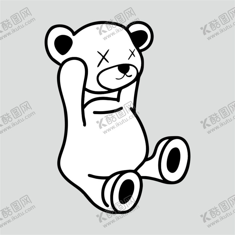 编号：44293310150908324626【酷图网】源文件下载-潮流小熊