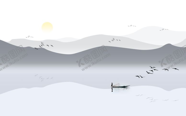 编号：91305909240510401333【酷图网】源文件下载-水墨背景墙