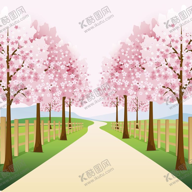 编号：94352809162043057285【酷图网】源文件下载-矢量春天背景