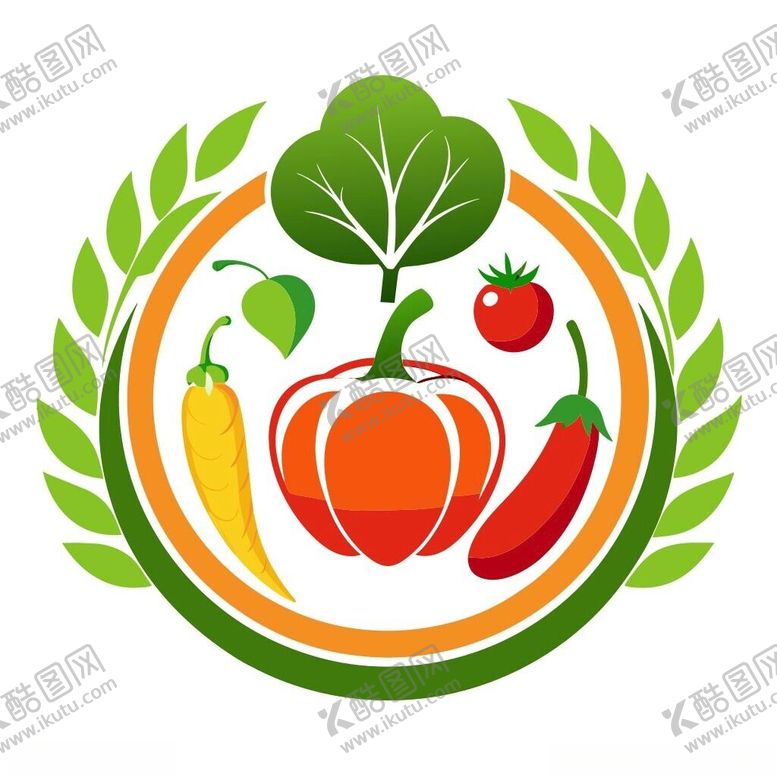 编号：19841802260739451906【酷图网】源文件下载-蔬菜logo