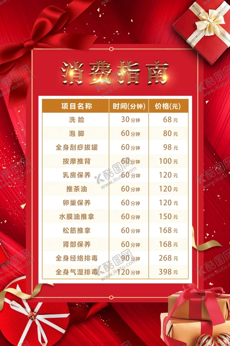 编号：92250805021532239242【酷图网】源文件下载-价目表消费指南
