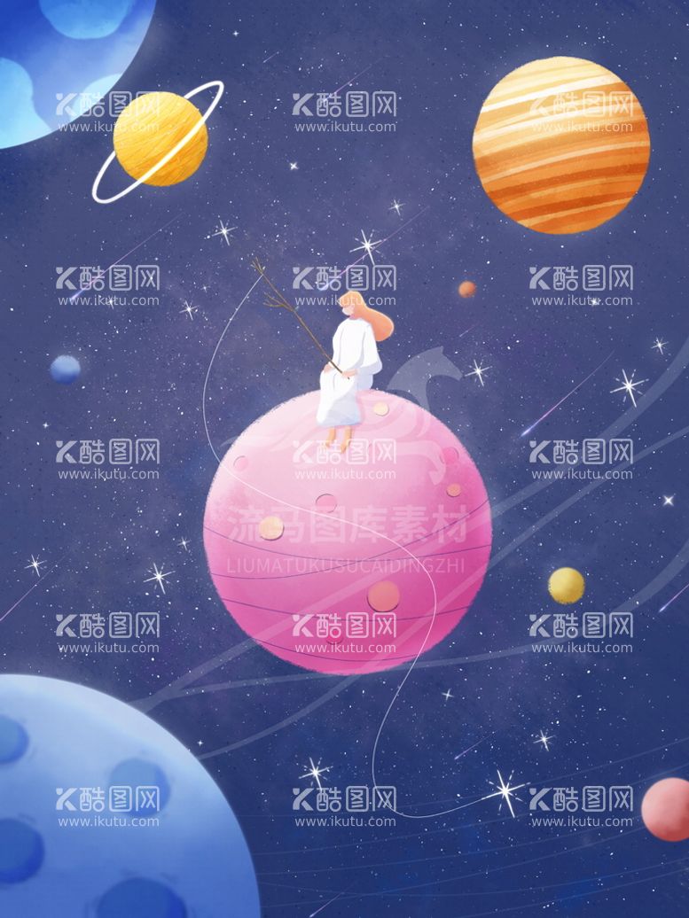 编号：70145609271830509358【酷图网】源文件下载-宇宙星空 宇航员