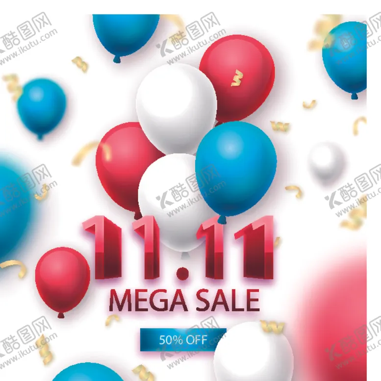 编号：64871505152057474921【酷图网】源文件下载-双11气球装饰元素