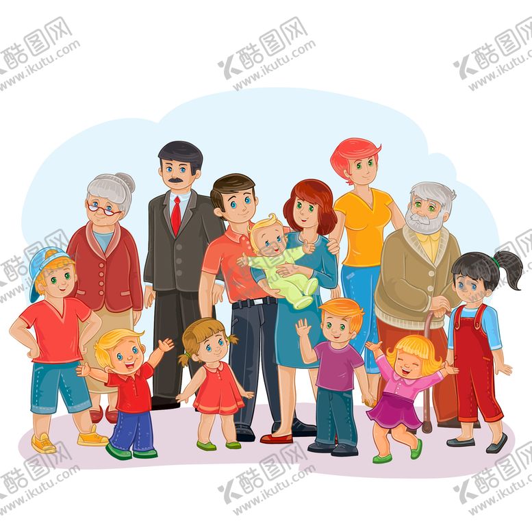 编号：97024810020233193670【酷图网】源文件下载-三代同堂