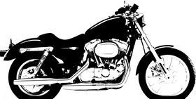 矢量摩托车插图