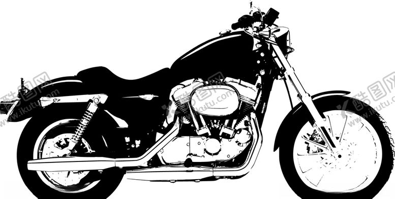 编号：34977110312325194583【酷图网】源文件下载-矢量摩托车插图