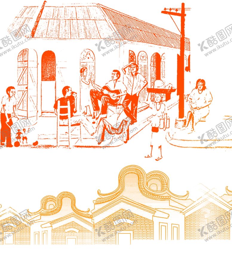 编号：99136607031705443040【酷图网】源文件下载-线稿房屋
