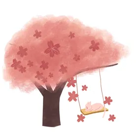 樱花素材粉色朵粉色白色