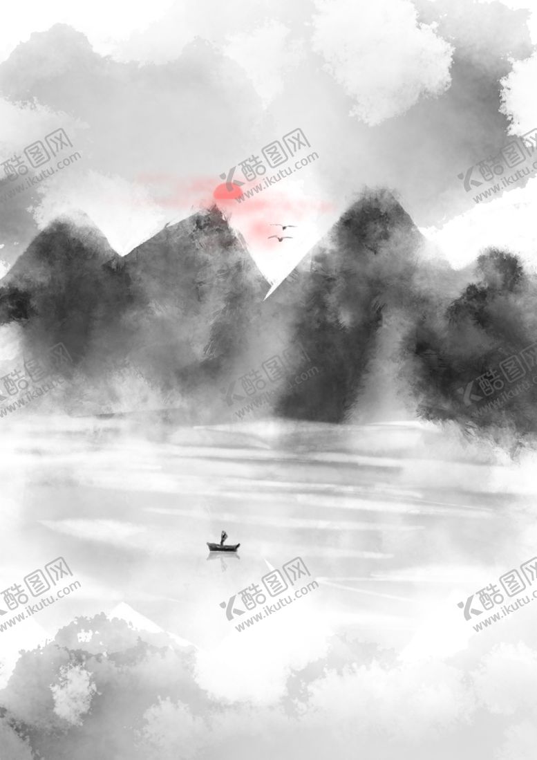 编号：57726801170309336873【酷图网】源文件下载-水墨山水背景