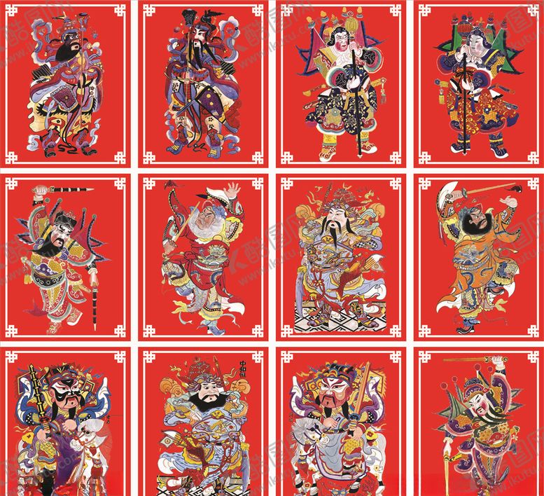 编号：21087209261403198832【酷图网】源文件下载-门神