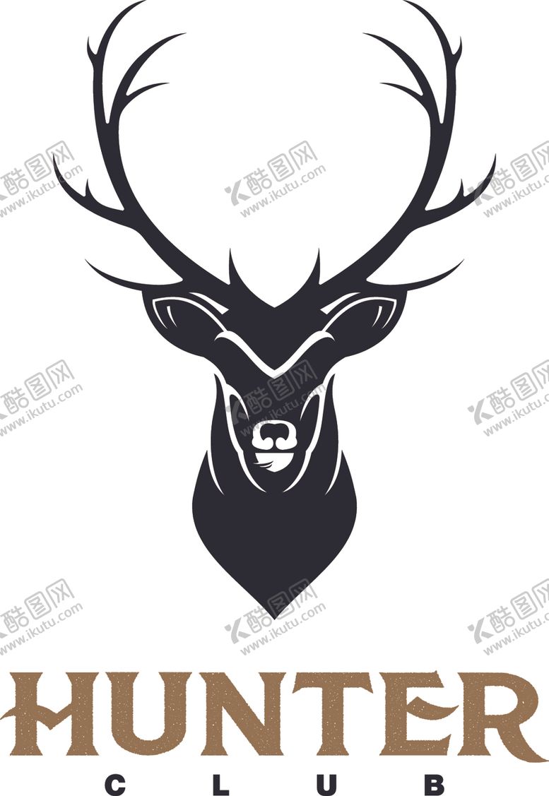 编号：83764309091730515730【酷图网】源文件下载-鹿头标志