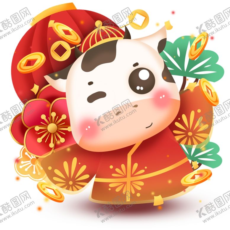 编号：61696805152143156231【酷图网】源文件下载-2021金牛送福牛年