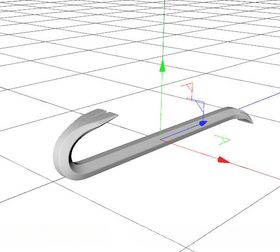 C4D模型铁撬棍