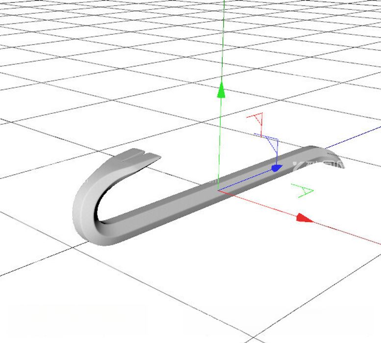 编号：49061611250743131512【酷图网】源文件下载-C4D模型铁撬棍