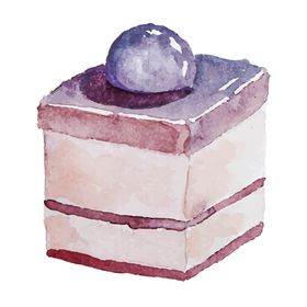 手绘卡通可爱蛋糕甜点免抠PNG奶油饮品小