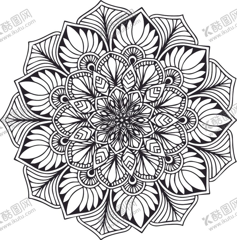 编号：89140809150834283581【酷图网】源文件下载-曼陀罗花纹