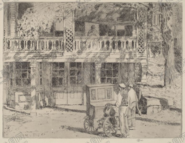 编号：81481910021659192596【酷图网】源文件下载-街景风景印象派油画