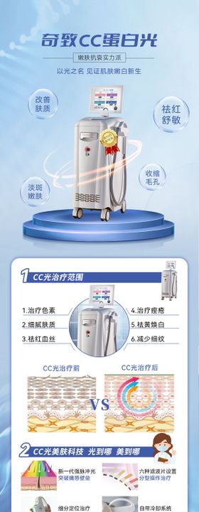 CC蛋白光医美仪器海报