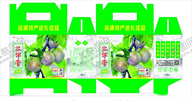 编号：96626910240643209858【酷图网】源文件下载-三华李礼品盒