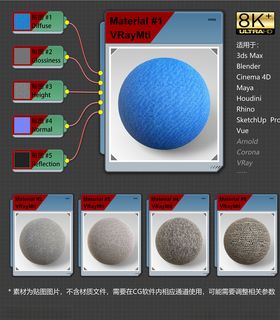 8K超清混凝土材质贴图