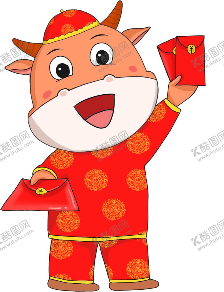 编号：36288709210335361748【酷图网】源文件下载-卡通牛年