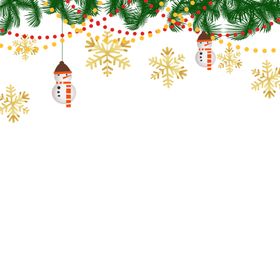 圣诞装饰边框节日氛围感浓
