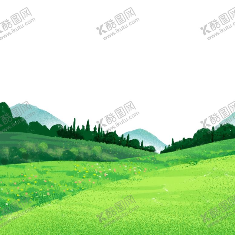 编号：74916005062052214892【酷图网】源文件下载-绿色草地装饰元素
