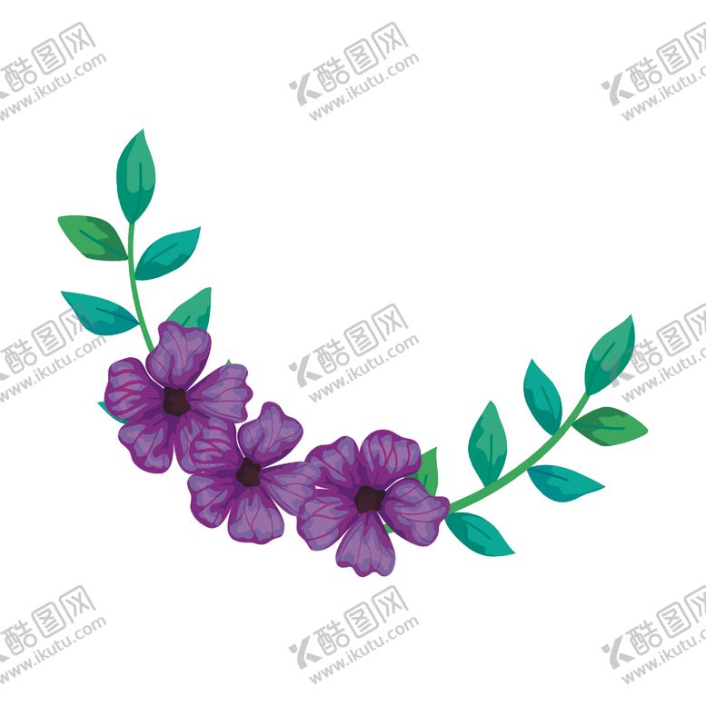 编号：28273205091253221888【酷图网】源文件下载-矢量手绘花朵