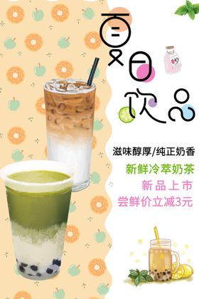 编号：57640909232226160423【酷图网】源文件下载-夏季饮品奶茶展架