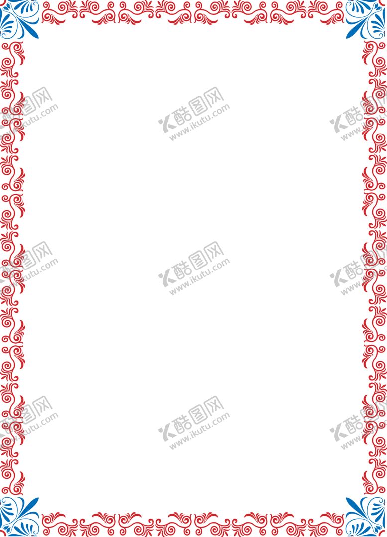 编号：48567304071758144893【酷图网】源文件下载-简约花纹边框