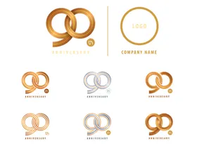 免抠周年数字PNG