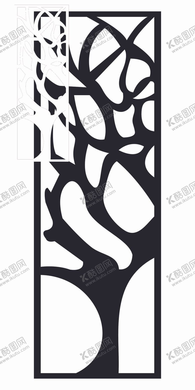 编号：89752609201647382517【酷图网】源文件下载-黑白花纹移门  