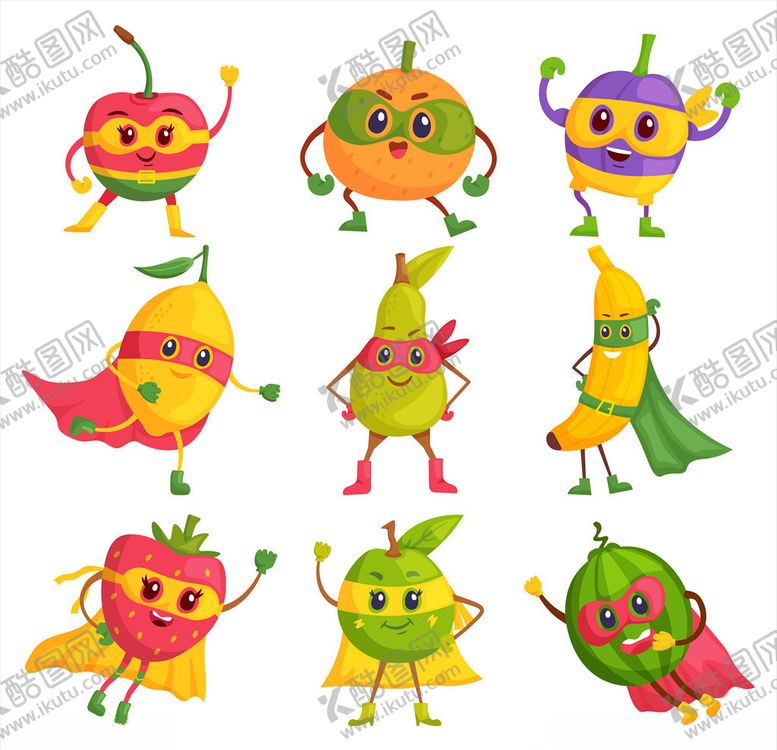 编号：51036609220545322519【酷图网】源文件下载-卡通水果人