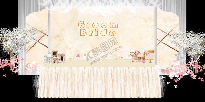 编号：38064710211355591213【酷图网】源文件下载-香槟色婚礼