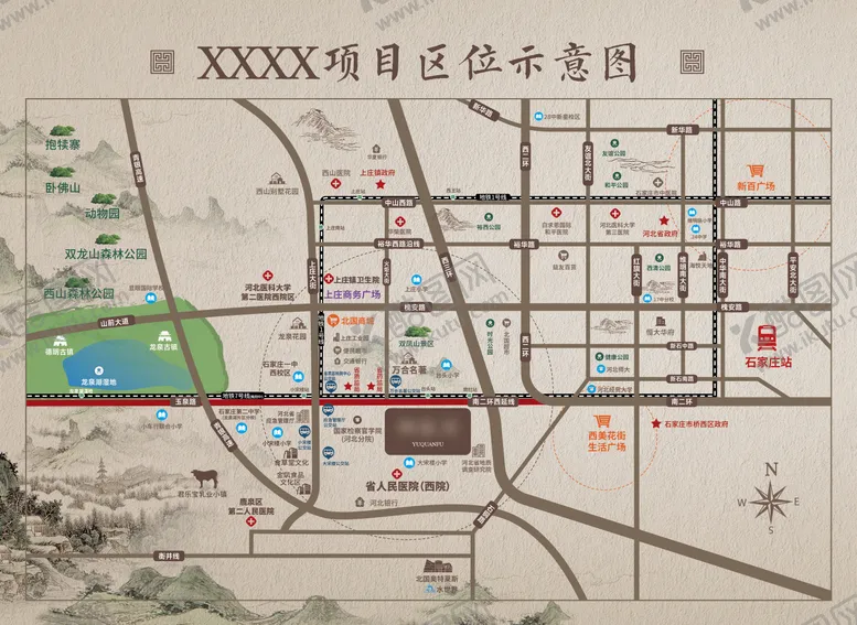 编号：82463106151709452696【酷图网】源文件下载-地产区位图