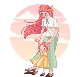 卡通妈妈