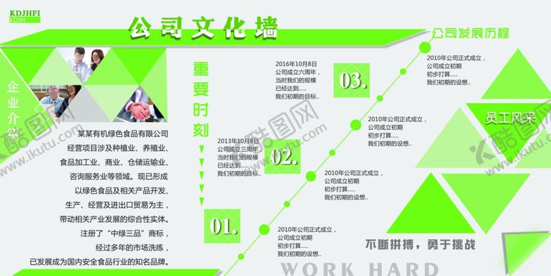 编号：60240410201232231016【酷图网】源文件下载-文化墙海报企业介绍栏目