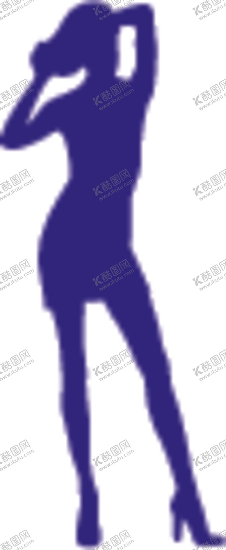 编号：94107404300538582479【酷图网】源文件下载-时尚美女剪影