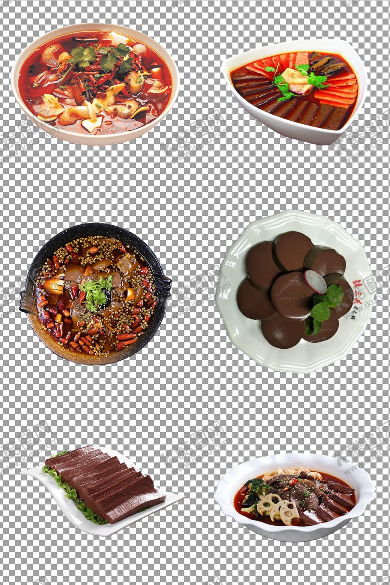 编号：36100804052352007740【酷图网】源文件下载-美味毛血旺猪血