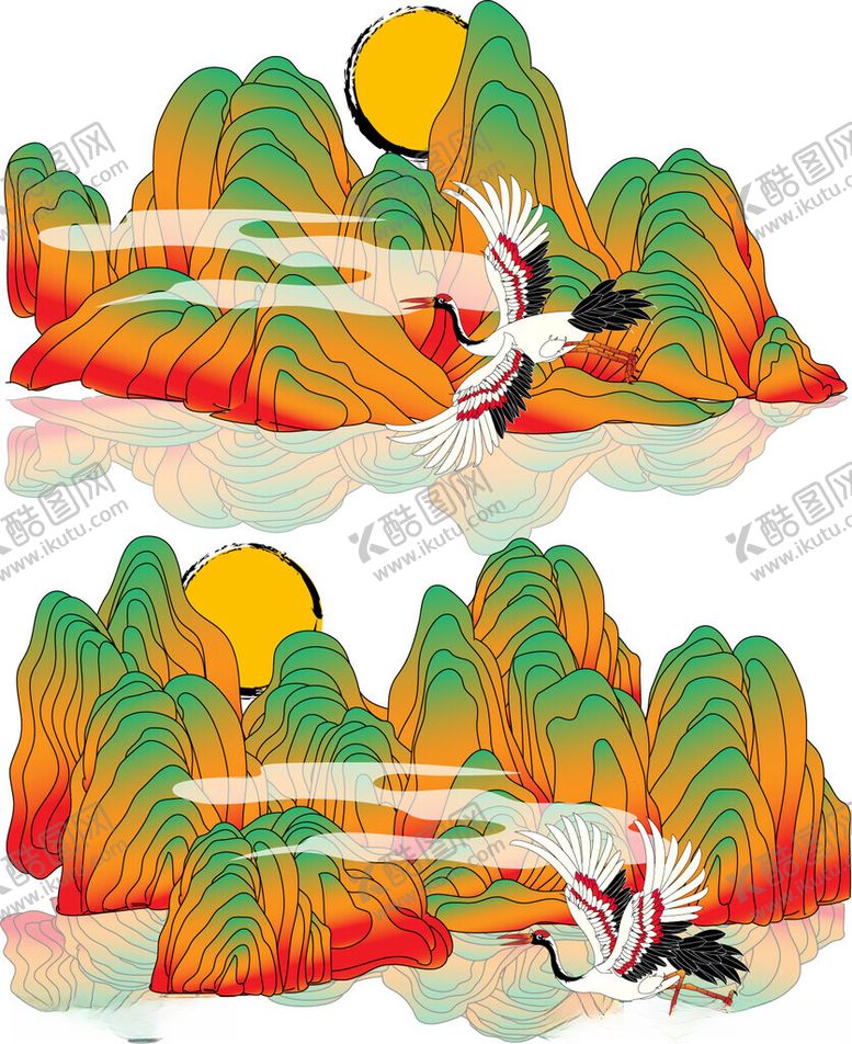 编号：36669504021451532048【酷图网】源文件下载-水墨山水间的行者