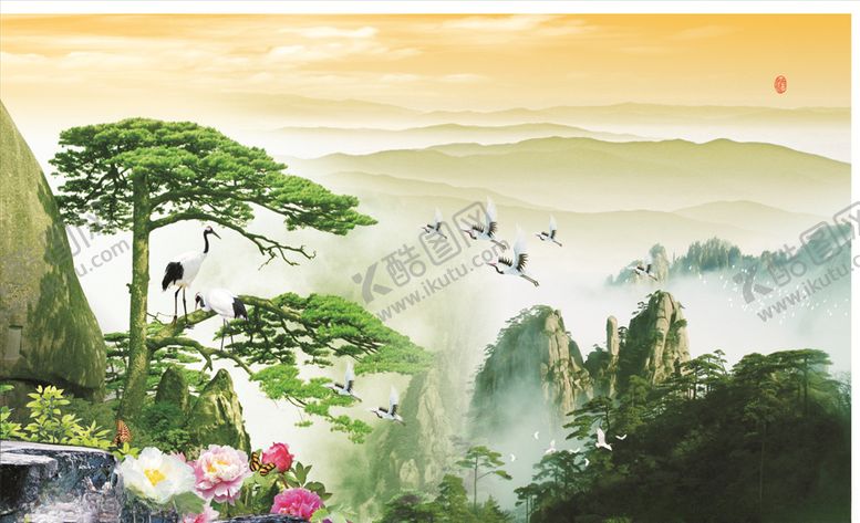 编号：98970705150834291275【酷图网】源文件下载-黄山迎客松