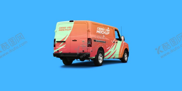 编号：35039009172140385122【酷图网】源文件下载-货车背面包装样机