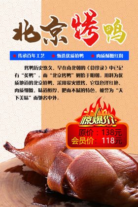 烤鸭海报