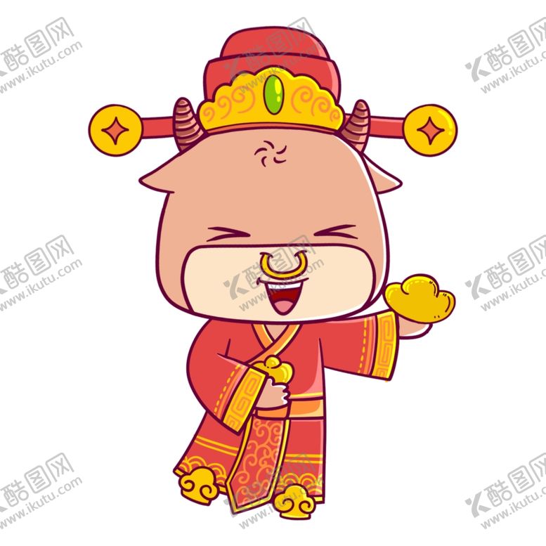 编号：33670705181647457976【酷图网】源文件下载-卡通牛形象
