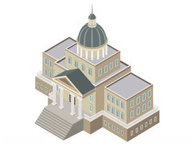 立体创意城市建筑物图案
