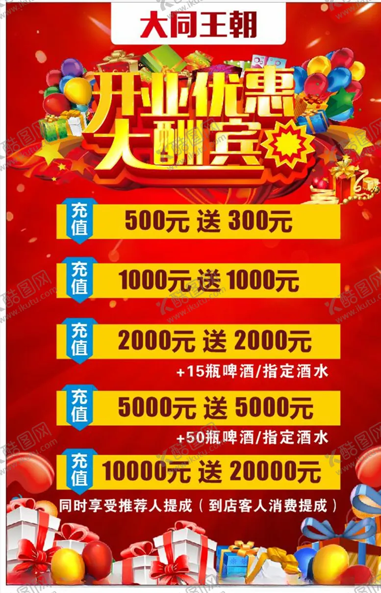 编号：15234204111420491608【酷图网】源文件下载-开业酬宾