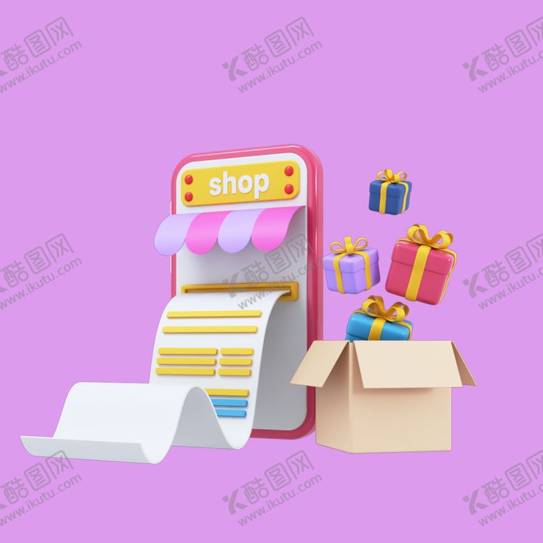 编号：27301810030051117342【酷图网】源文件下载-3D礼品礼物
