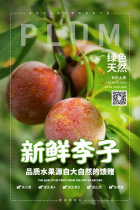  绿色小清新风格橙子水果促销海